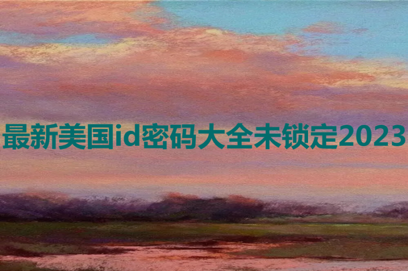 最新美国id密码大全未锁定2023[ipad可登录]-多多数字商店