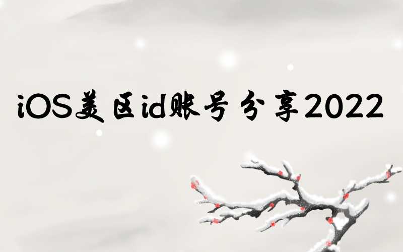 iOS美区id账号分享2022[12月精品好评ID]-多多数字商店