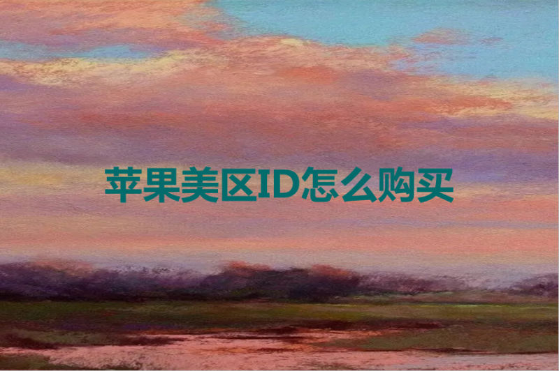 苹果美区ID怎么购买（美区苹果id购买出售可以完成）-多多数字商店