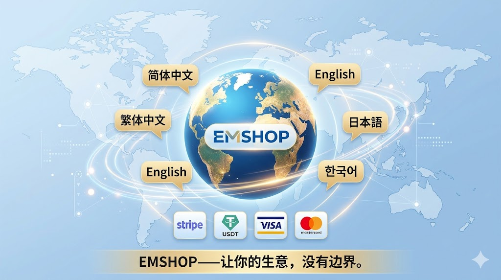 出海掘金必备：EMSHOP发卡系统多语言与国际化功能深度解析-EMSHOP发卡官网
