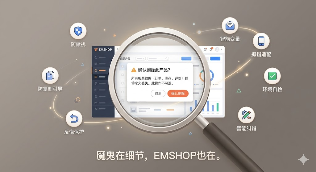 被低估的隐形优势:EMSHOP发卡系统那些你用过才知道的细节设计-EMSHOP发卡官网
