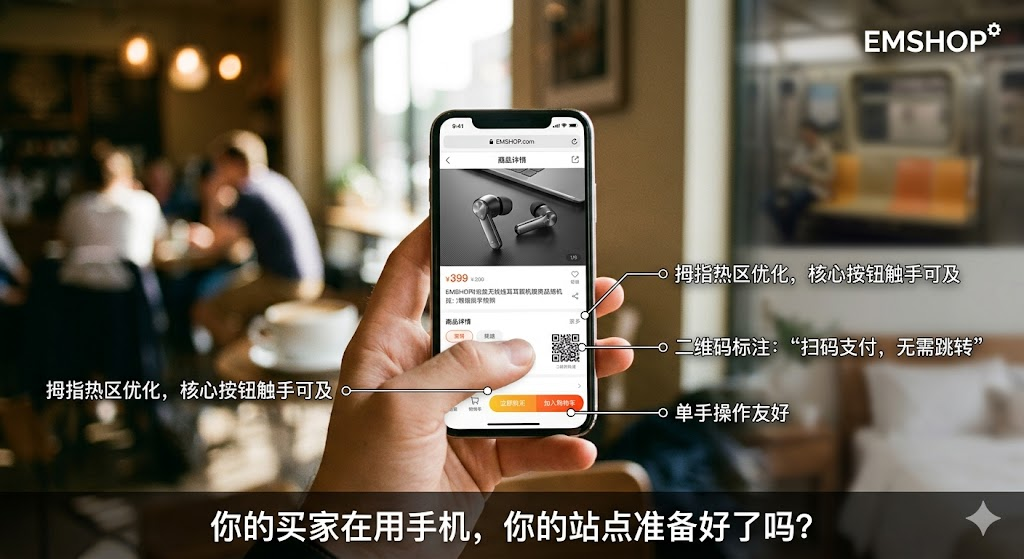 小屏幕大生意:EMSHOP发卡系统移动端专属优化与手机营销场景深度适配-EMSHOP发卡官网