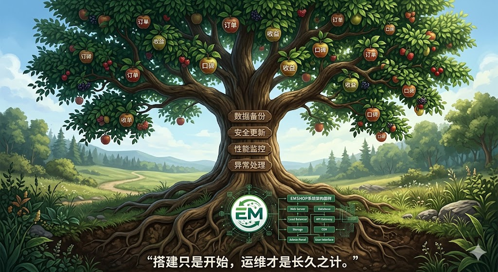 基业长青的秘密:EMSHOP发卡系统日常维护与长期稳定运营指南-EMSHOP发卡官网