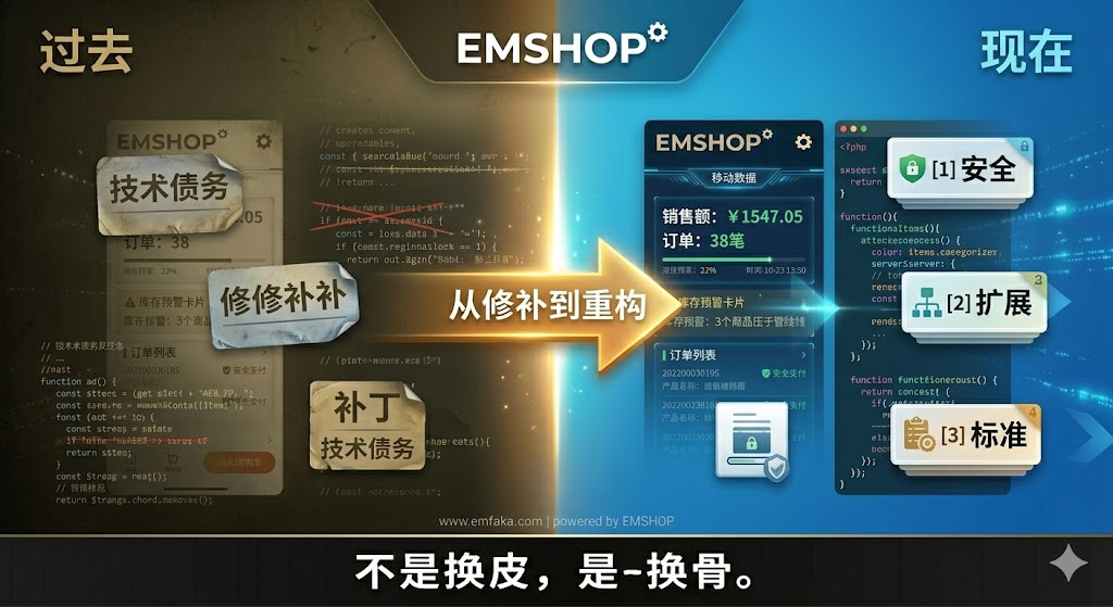 老牌新生：从红盟云卡到EMSHOP，五年沉淀下的架构革命-EMSHOP发卡官网